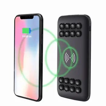 

Kuulee Qi Wireless 10000mah Power Bank 2 USB Backup Battery Charger for Mobile Phone