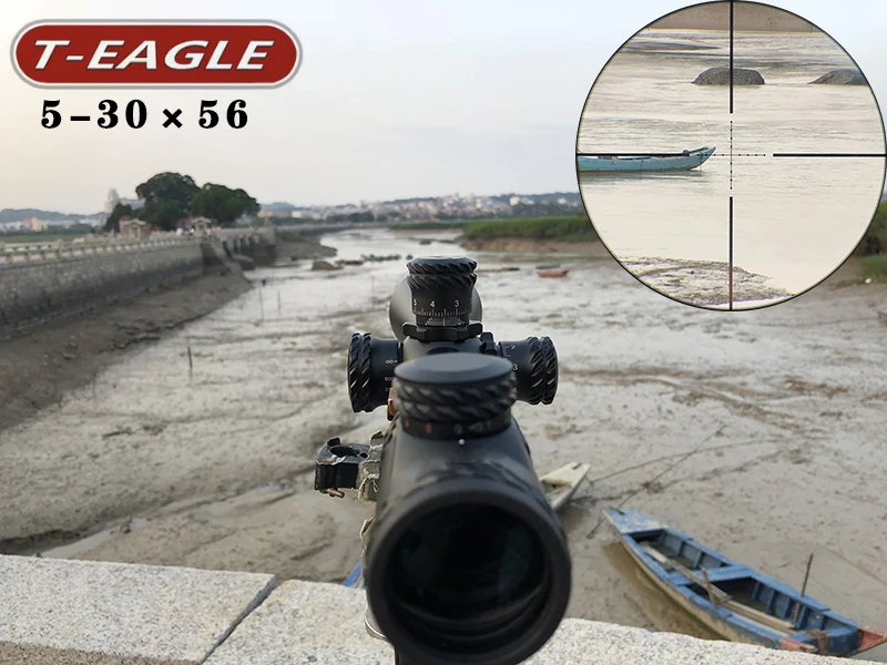 

Teagle WALTHER 5-30×56 Mini Mil-Dot Double Color Illuminated Reticle Hunting Riflescope Tactical Optical Sight Rifle Scope