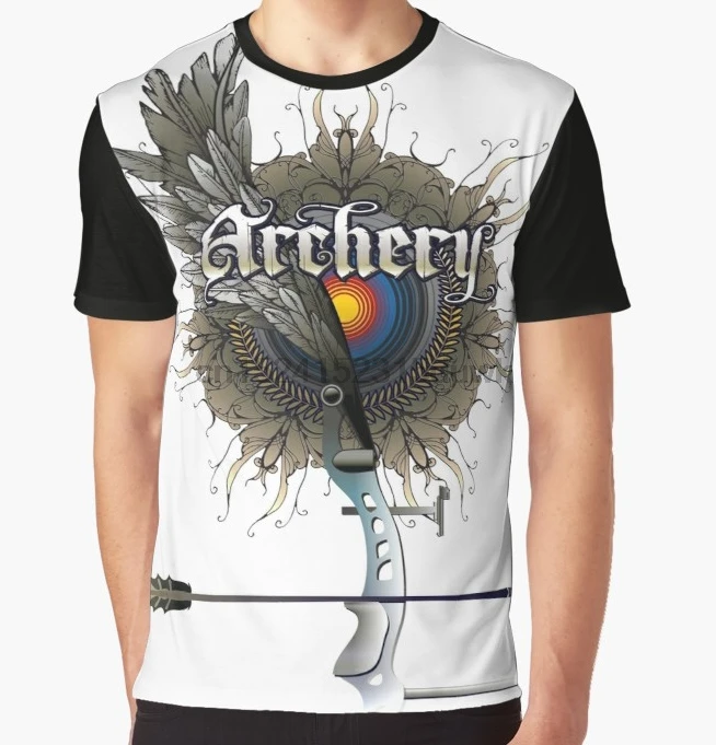 

All Over Print T-Shirt Men Funy tshirt Archery(1) Short Sleeve O-Neck Graphic Tops Tee women t shirt