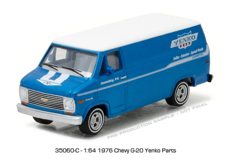 GL 1: 64 1976 Chevrolet G20 Van Yenko запчасти сплав модель автомобиля литье под давлением металлические игрушки подарок на день рождения для детей мальчиков