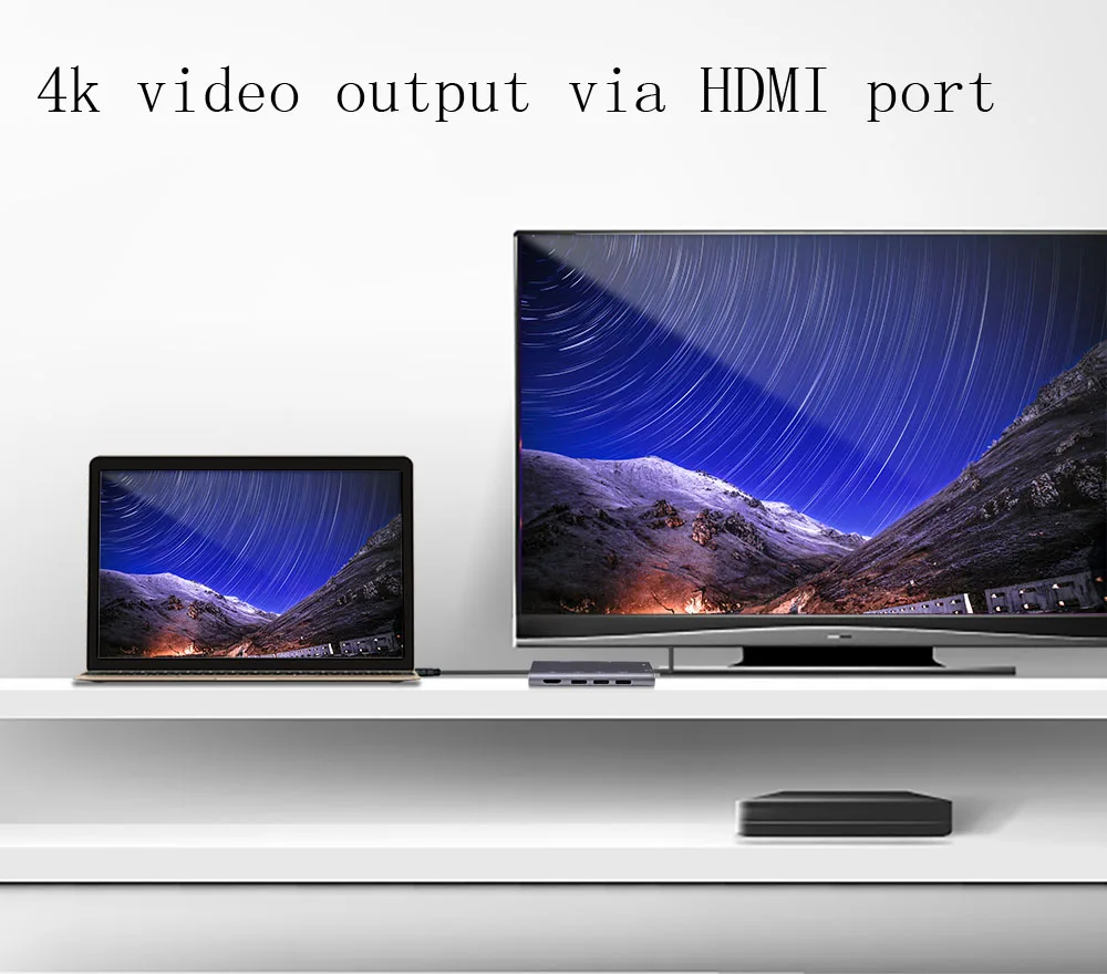 Док станция для Macbook/Pro/2018 Macbook Air/New ipad pro HP Dell xps Latitude Acer ASUS Lenovo Thinkpad Yoga USB C док
