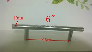 

(Diameter 10mm,Length:150mm) 6" 30pcs/lot Furniture Hardware Kitchen Cabinet Handle, Bar Pull Handle Stainless Steel T Handles