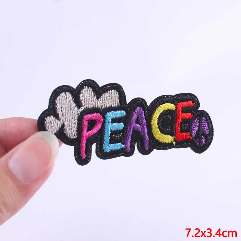 Punk Biker Patch Iron on Patches On Clothes Embroidered Letter Patches For Clothing Star Wars Patches Accessories Badges F