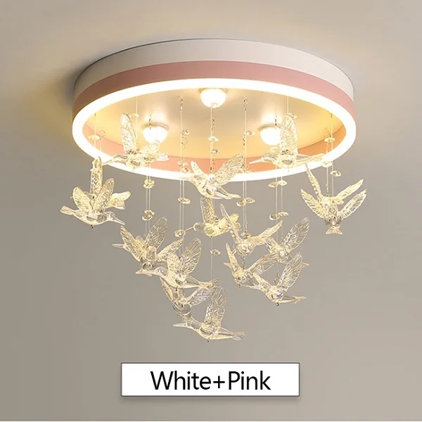 New Modern led Ceiling Lights For Foyer Diningroom Bedroom Creative nordic Ceiling light fixtures Ceiling Lamp lamparas de techo - Цвет корпуса: Pink