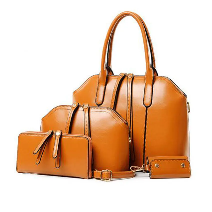 

CHISPAULO New fashion Women Handbags PU Leather Messenger Bags Ladies Famous Brand Designs Bags 4 Pcs/Set Women Messenger Bag