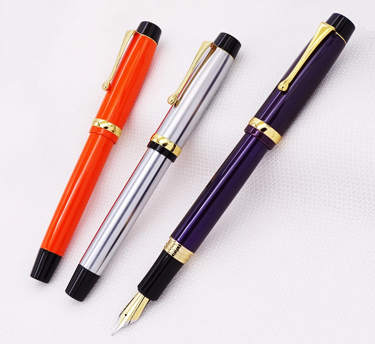 Jinhao 15 Advanced Fountain Pen Medium Nib 0.7mm with Converter Metal Luxurious Ink Pens for Office,business,home,school jinhao 15 noble purple fountain pen medium nib 0 7mm with converter metal luxurious ink pens for office business home school