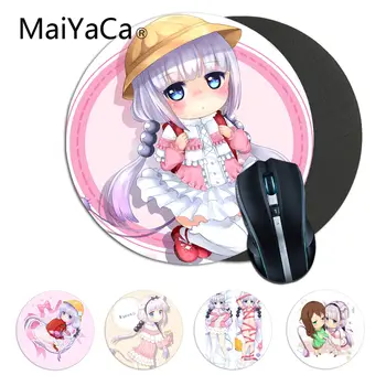 

Maiyaca Miss Kobayashi's Dragon Maid Kanna japan anome Game Round Mousepad gaming Mouse pad Rug For PC Notebook gamer desk pad