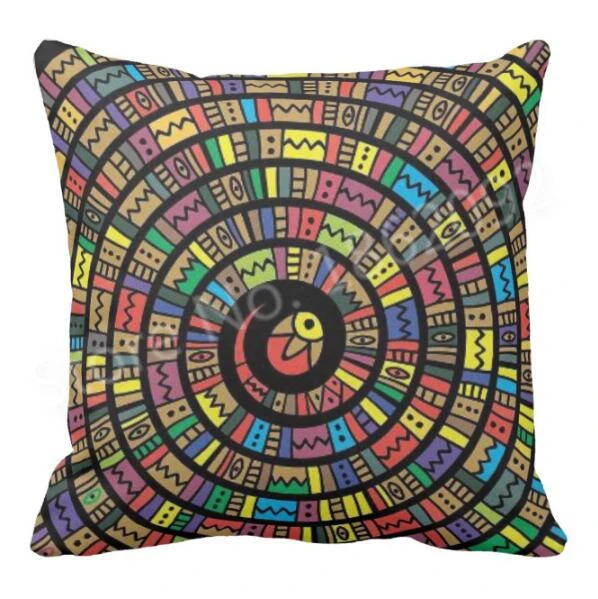 

Modern Ethnic Mexican Style Throw Pillow Case Serpent of the Aztecs and the Maya Tribe Cushion Cover Chair Home Decoration 18"
