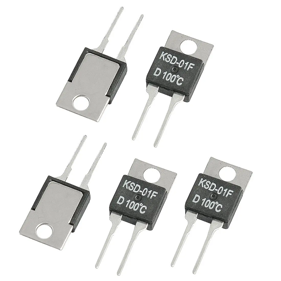 5 шт. 100C NC Температура контроллер термостат KSD 01F 250VAC/24VDC 1.5A|Приборы для измерения