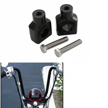 Универсальный " 25 мм черный мотоцикл Ручка Бар монтажный руль крепление стояка для Harley Custom Honda Yamaha Kawasaki Suzuki