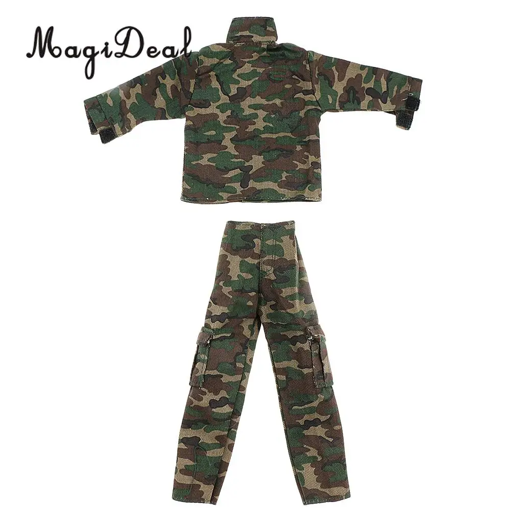 MagiDeal 1/6 Scale Clothes Soldier Camouflage Combat Uniforms for 12 Inch Male Military Action Figure Model Collection