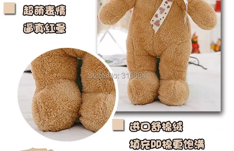 Сонный МИШКА Чучела Плюшевый мишка мягкая кукла 80 см высоком qualityteddy медведь плюшевые игрушки