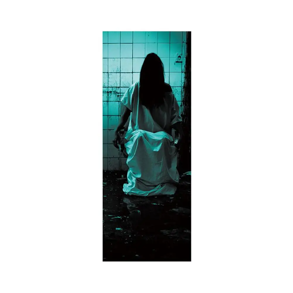

Halloween Haunted House Decorative Window Door Cover Sticker Zombie Hand 78X30 Inch Halloween Decoration Horror Wall Sticker