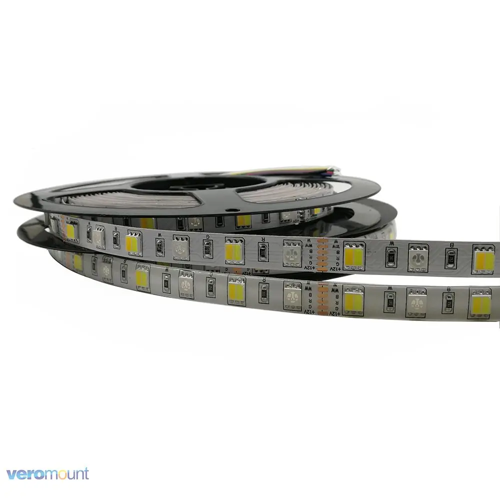 5 м 5050 RGBCCT Светодиодная лента RGB + CW WW 2 в 1 чип регулируемая цветовая температура IP20