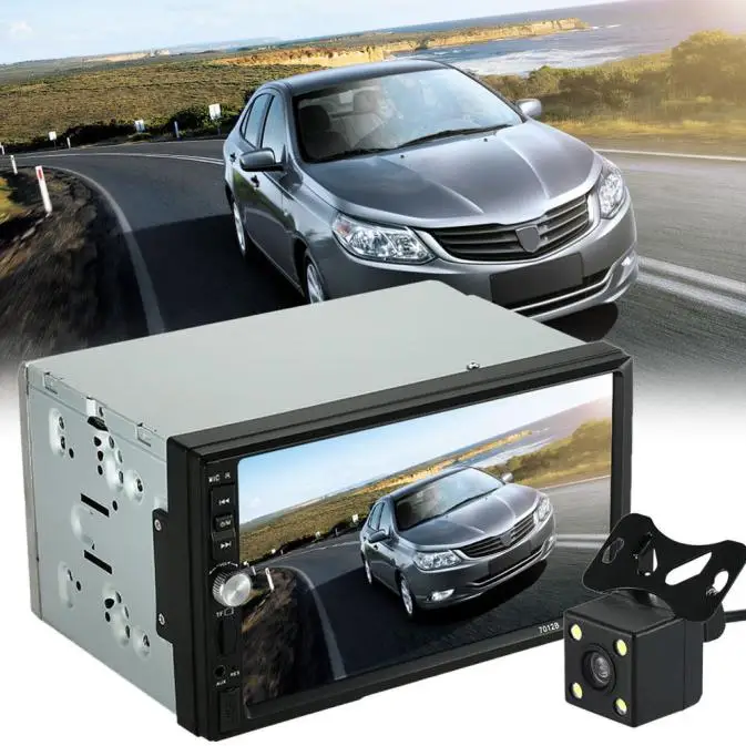 

Hot Double 2 Din Car Stereo MP5 MP3 Player FM Radio Bluetooth USB AUX + Parking Camera Dvr Recorder Multimedia Player Host