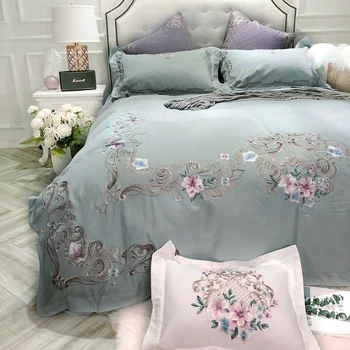 

New Luxury Pink Bohemia Digital Printing Egyptian Cotton Bedding Set Duvet Cover sed Bed 4pcs sheetLinen Pillowcase