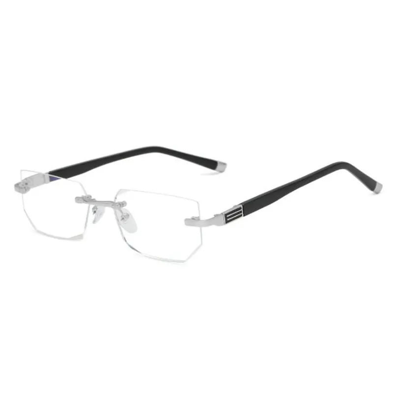 

Anti-blue Reading Glasses Rimless Eyeglasses New Men and Women Fashion For Parents
