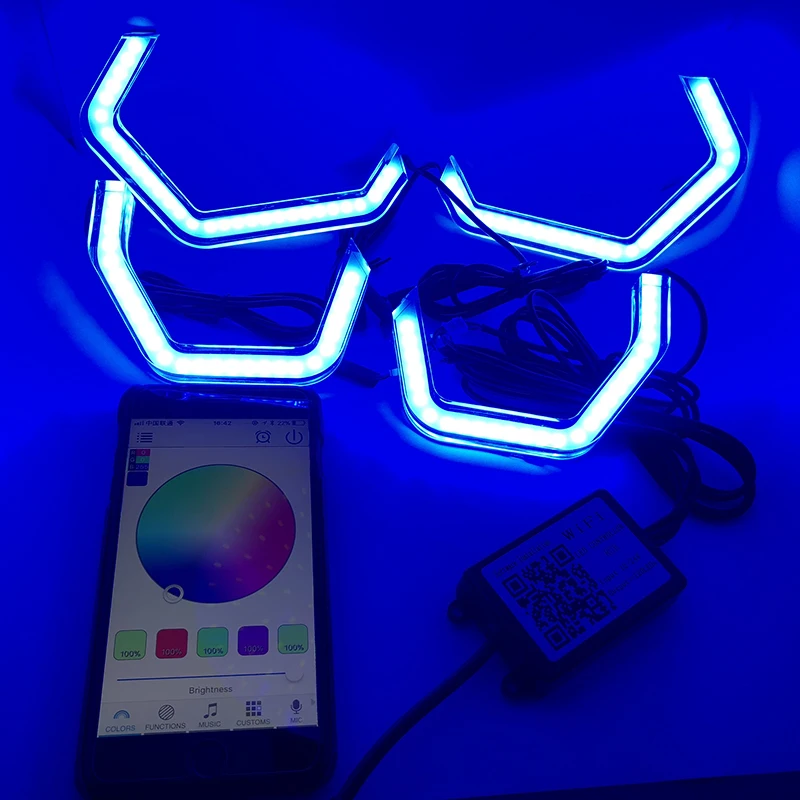 Wifi RGB многоцветная концепция M4 Знаковый Стиль Кристалл светодиодный Ангел глаз наборы для BMW 2 серии M235i 220i 228i 218i M240i 230i 225i