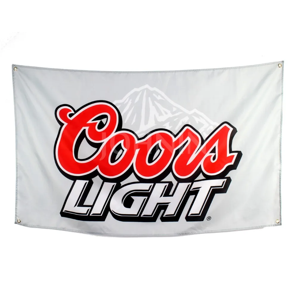 Полиэстер Висячие пиво продвижение рекламы coors легкий флаг