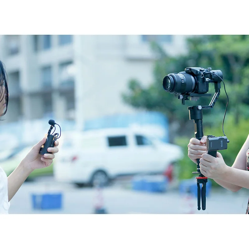 

Wireless Transmitter Receiver System Lavalier Microphone for DSLR Camera Camcorder Audio Recorder @JH
