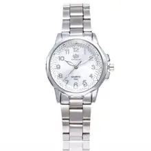 Новое поступление женские модные часы из нержавеющей стали аналоговые кварцевые круглые наручные часы Relogio Feminino дропшиппинг HK& 40