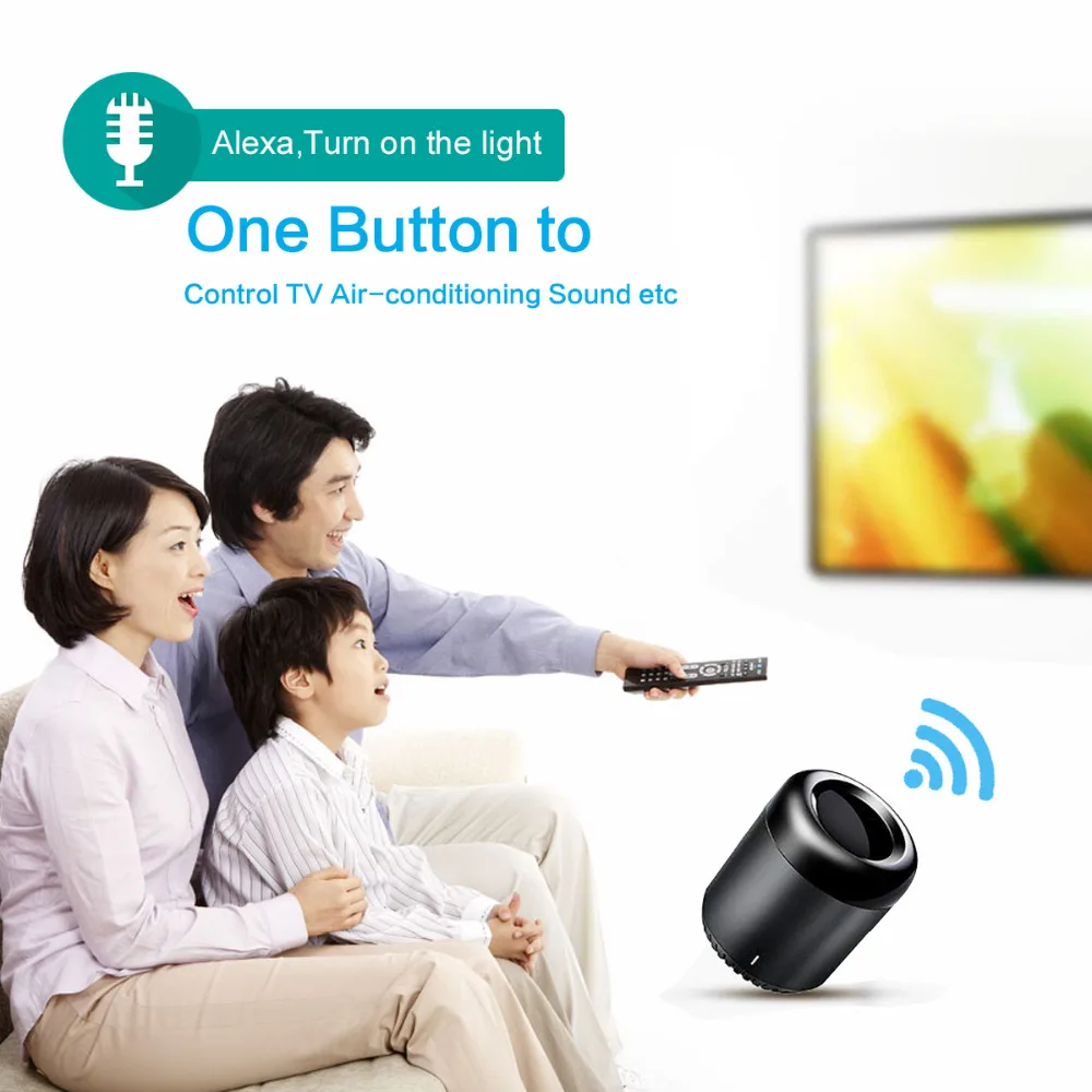 

ZINUO RM Mini3 Black bean Smart Home WiFi wireless Remote Controller Universal IR remote for Android iOS Amazon Alexa Echo