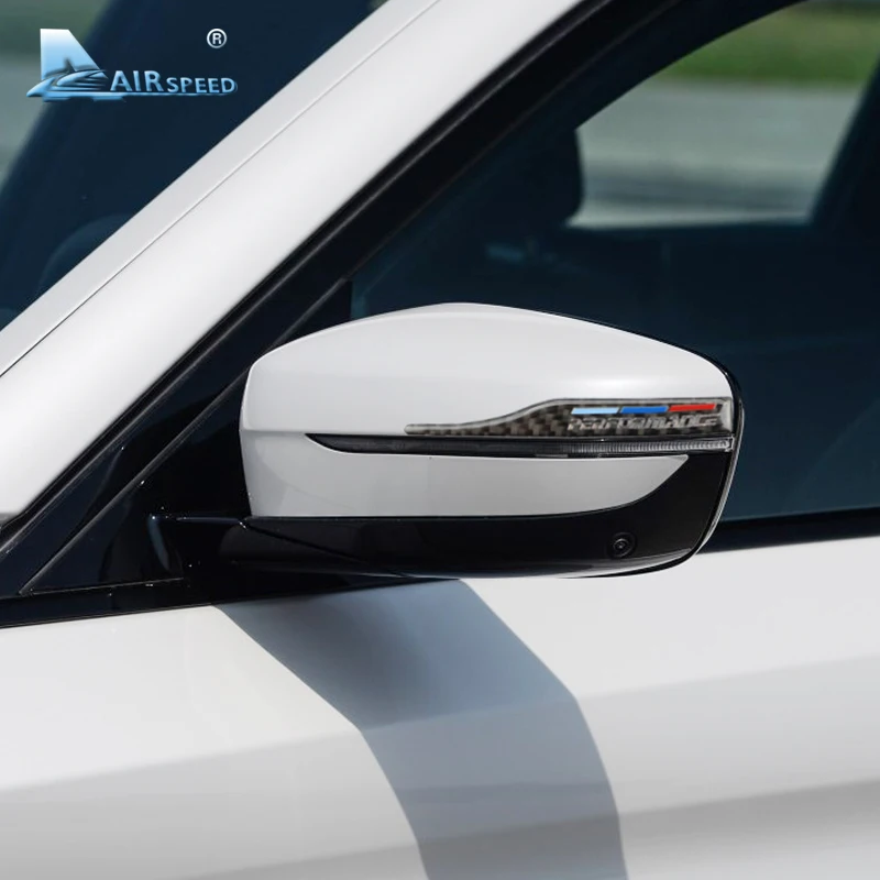 Airspeed углеродного волокна зеркало заднего вида стикер против царапин полосы для BMW E90 E60 E34 E46 E39 F30 F10 F20 X1 X3 X5 X6 стайлинга автомобилей