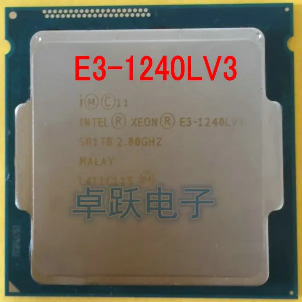 Intel Xeon E3-1240LV3 cpu 2,00 GHz 8M 25W LGA1150 E3-1240L V3 четырехъядерный настольный процессор E3 1240L V3 E3 1240LV3