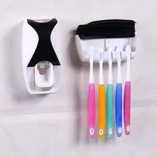 2 шт./компл. уход за ребенком уход и комплекты для здравоохранения дизайн предметы интерьера для ванны Автоматический Дозатор зубной пасты Семья зубная щетка держатель набор