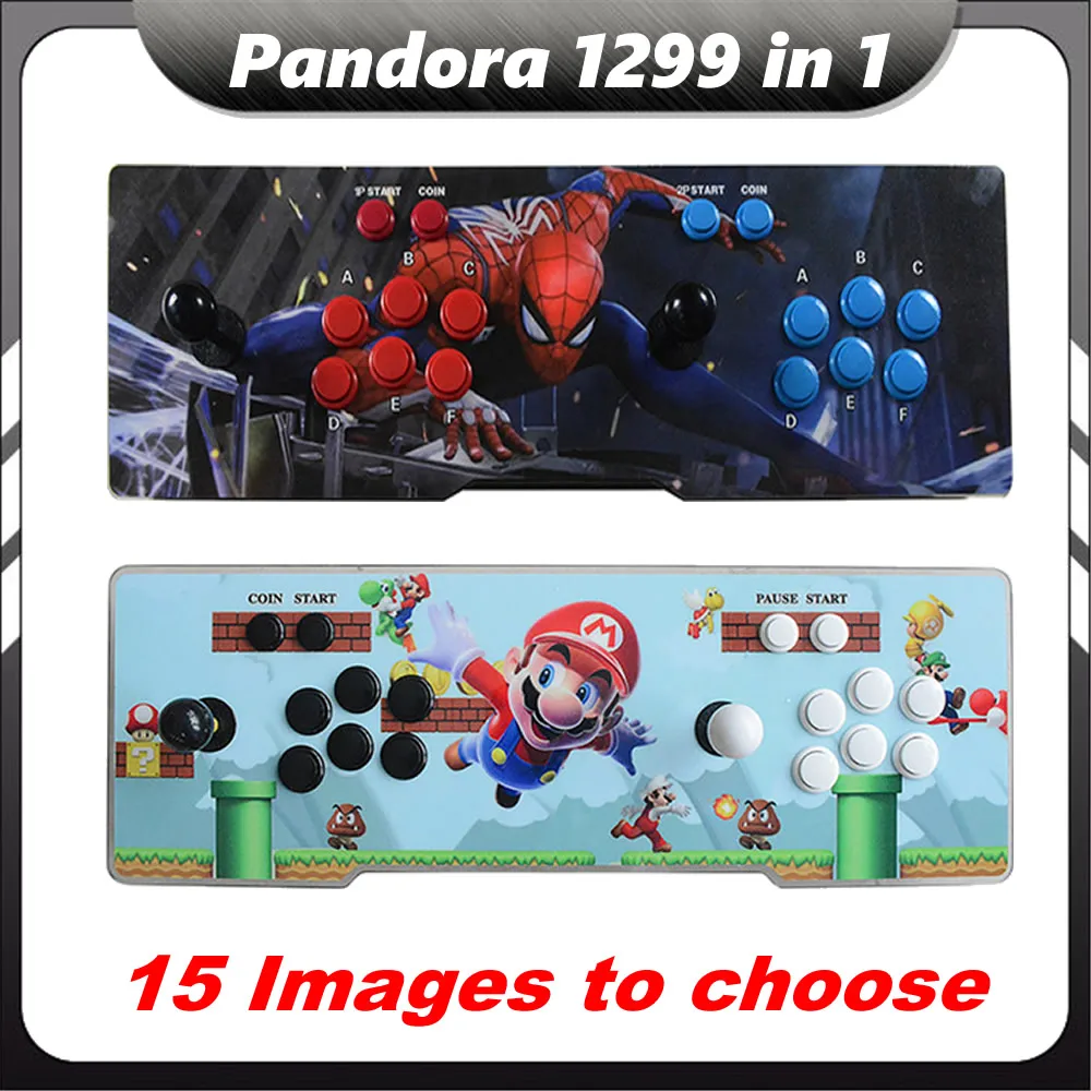 

Arcade Console Pandora 5s 1299 in 1 Multi Game Machine Retro TV Video Gaming Box 2 Player Joystick & Push Button USB VGA Output