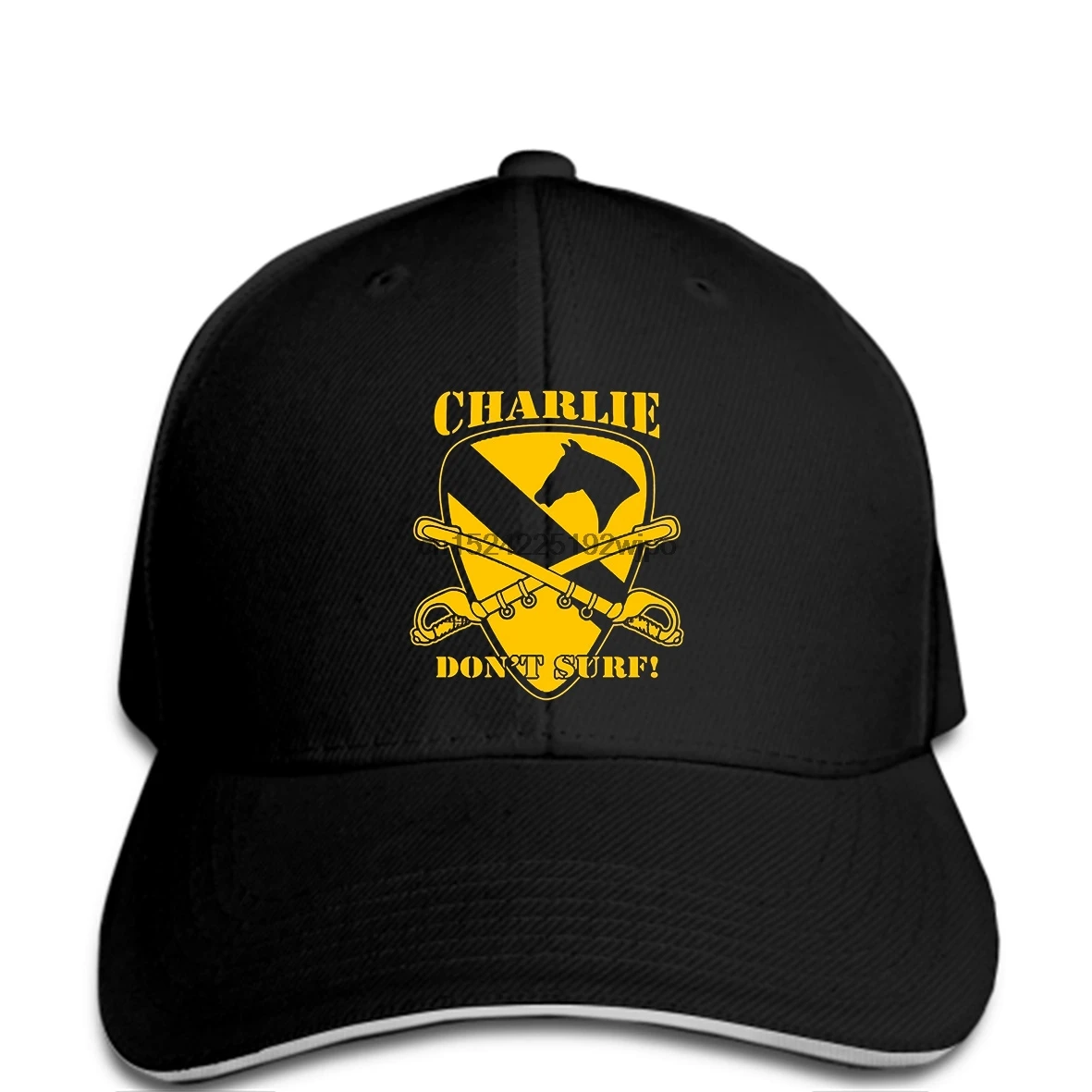 

Men Baseball cap Apocalypse Now Charlie Dont Surf Hot Sale T Black POPULAR Boutique Cartoon Letter vespa women
