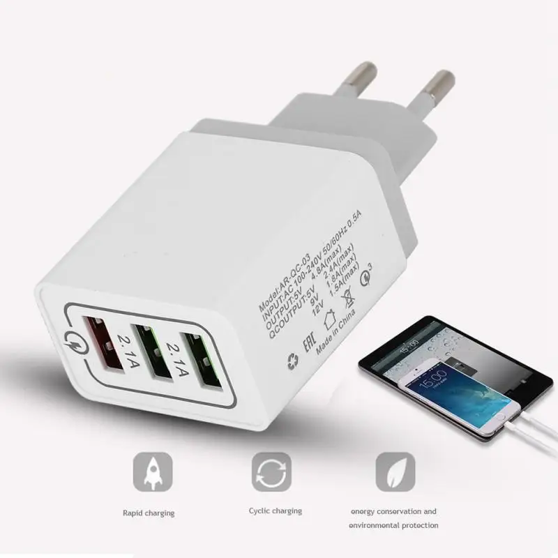 5V 2.4A USB Charger Quick Charge 3.0 Fast Charger QC3.0 QC2.0 Mobile Phone USB Power Adapter Charging Universal EU Plug 5V 2.4A USB Charger Quick Charge 3.0 Fast Charger QC3.0 QC2.0 Mobile Phone USB Power Adapter Charging Universal EU Plug