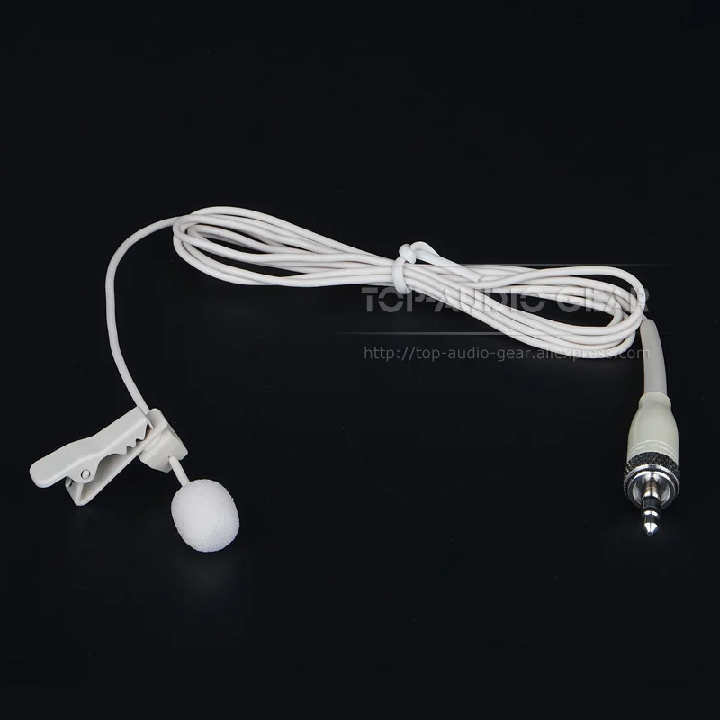 Бежевый 3 5 мм телефон на лацкане микрофон для SENNHEISER EM10 SK20 ME3 XSW52 EM 10 SK 20 ME XSW 52