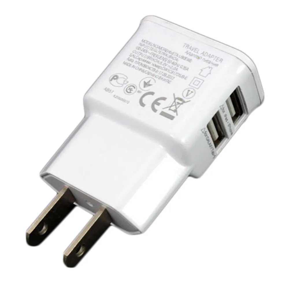 5V 2.0A 1.0A EU US Plug Dual USB Универсальное зарядное устройство для телефона AC power настенное зарядное устройство для дома и путешествий для iPhone 6S samsung