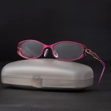 Высококачественная Женская оправа для очков металлический сплав оправа для очков половина оправа очки оправа женские оптические очки