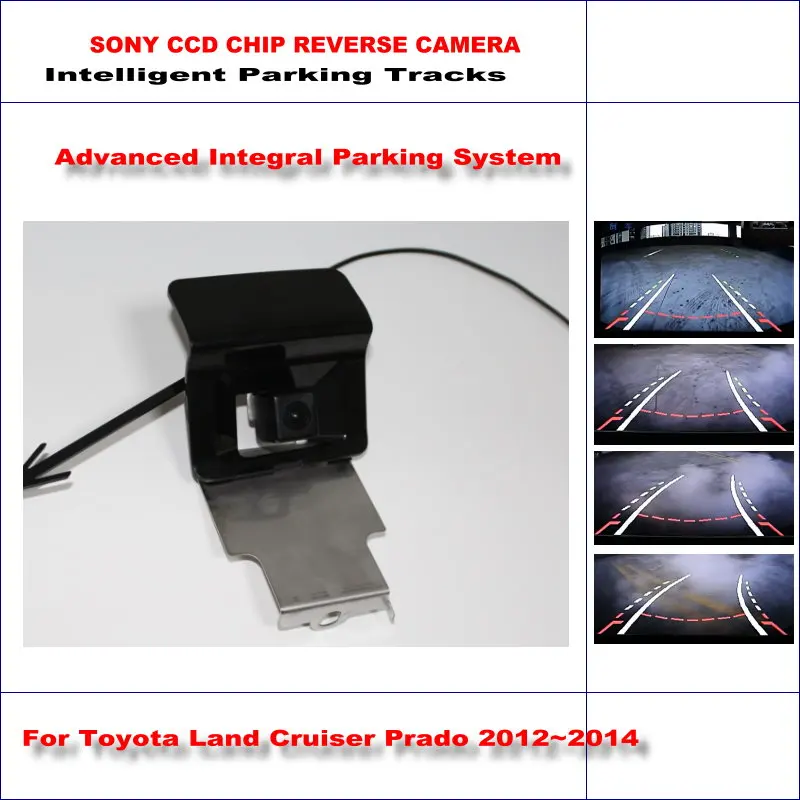 

For Toyota Land Cruiser Prado 2012 2013 2014 Car Intelligentized Reverse Camera Rear View Backup Dynamic Guidance Tracks CAM