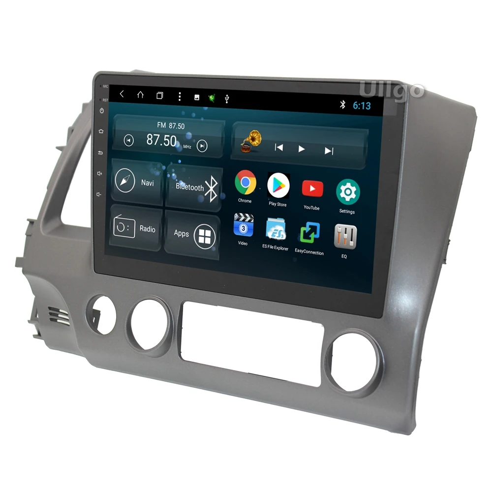 Top 10.1 inch Android 8.1 Car Head Unit for Honda Civic 2006-2011 Autoradio GPS with BT Radio RDS Mirror-link Wifi 1