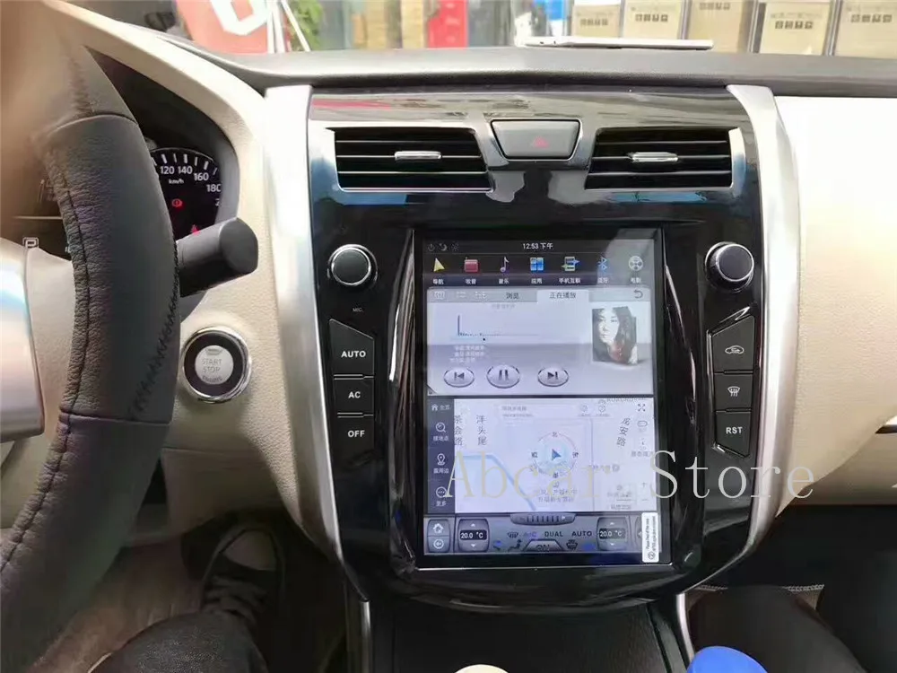 10,4 ''Tesla стиль Android 8,1 автомобильный dvd-плеер gps навигация для NISSAN TEANA 2012- стерео радио головное устройство px6 carplay hdmi