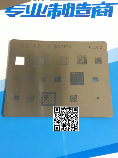 

BGA reballing reball stencil for hongmi note4 series CPU wifi power ic
