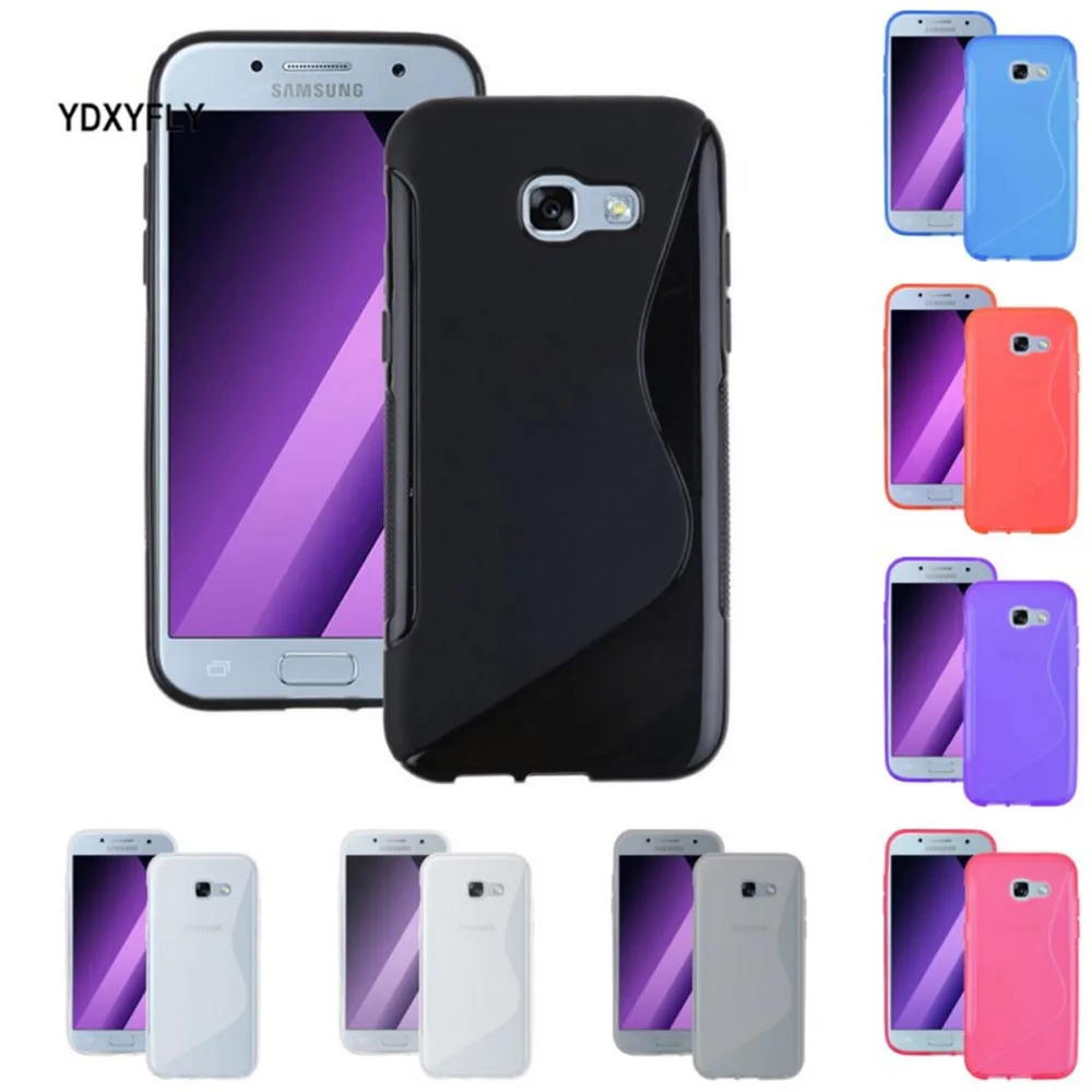 Гибкий чехол для Samsung Galaxy A310 A510 A710 S линии ТПУ A3 A5 A7 2016 2017 A320 a520 A720 Резина Матовая
