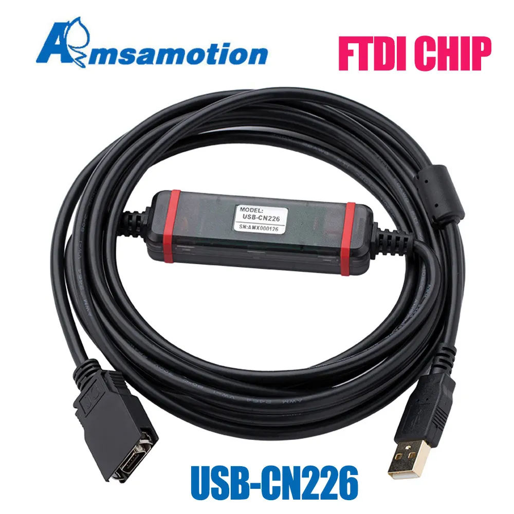 FTDI Type Подходящий кабель для программирования Omron PLC серии CS/CJ/CQM1H кабель для загрузки USB-CN226 - Цвет: FTDI Type
