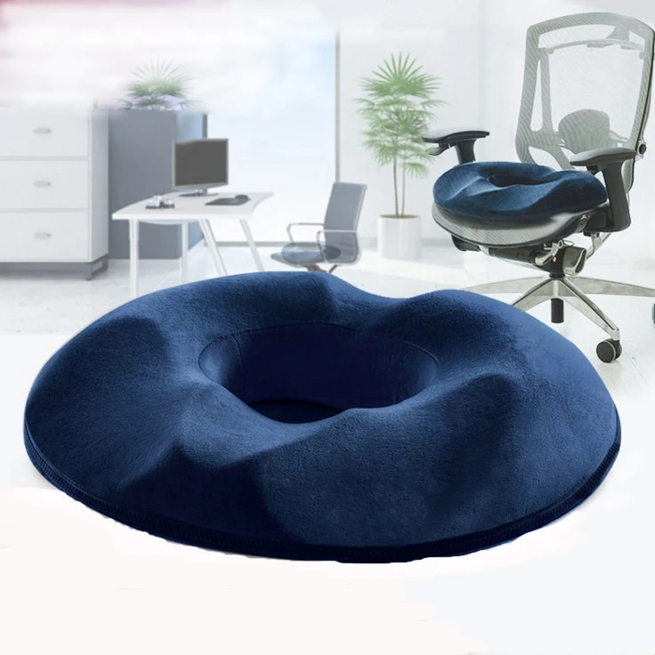 Копчик, ортопедический памяти подушка для сидения из пенополистирола для кресло автомобиля офис бархат для беременных Сидящая Подушка 44x41x7,5 см