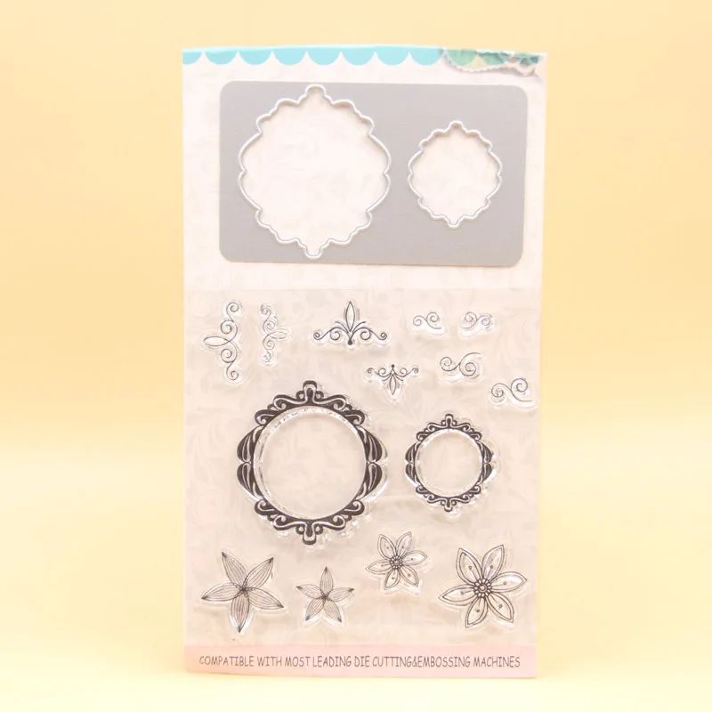 

KLJUYP Round Stamp Metal Cutting Dies Stencils for DIY Scrapbooking/photo album Decorative Embossing DIY Paper Card
