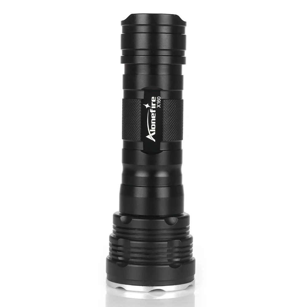 Alonefire X160 CREE XM-L2 U3 светодиодный фонарик для охоты Водонепроницаемый Кемпинг туристический фонарь linterna фонарик 26650 Внешнее зарядное устройство для батареи - Испускаемый цвет: X160 Flashlight A