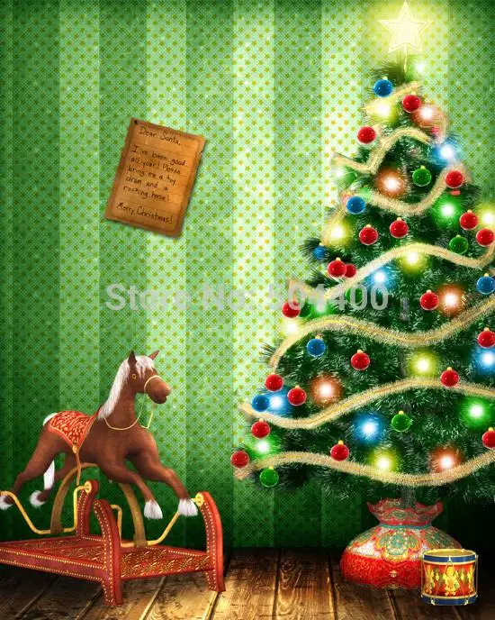

5x10ft Newborn Custom Photography Backdrops Prop Digital Printed Christmas day Photo Studio Background XT-2307