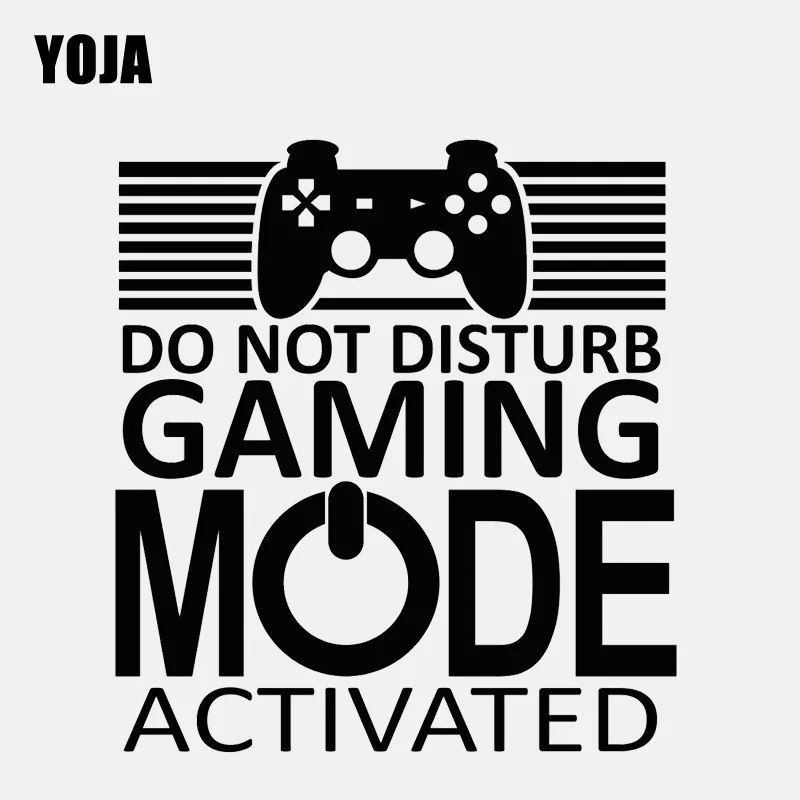 YOJA 54.9CM*62CM Gamer Do Not Disturb Wall Decal Gaming Mode Activated Art Decor PVC Sticker W1-533 | Дом и сад