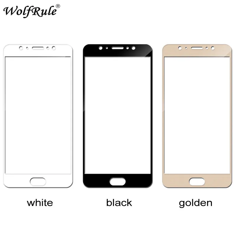 2 шт. Защитная пленка для экрана Meizu Pro 6 Plus закаленное стекло полное покрытие WolfRule |