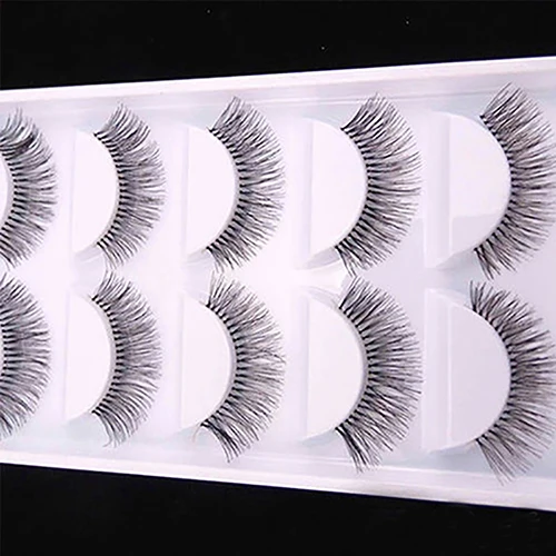 

5Pairs Natural Sparse Cross Eye Lashes Extension Makeup Long False Eyelashes