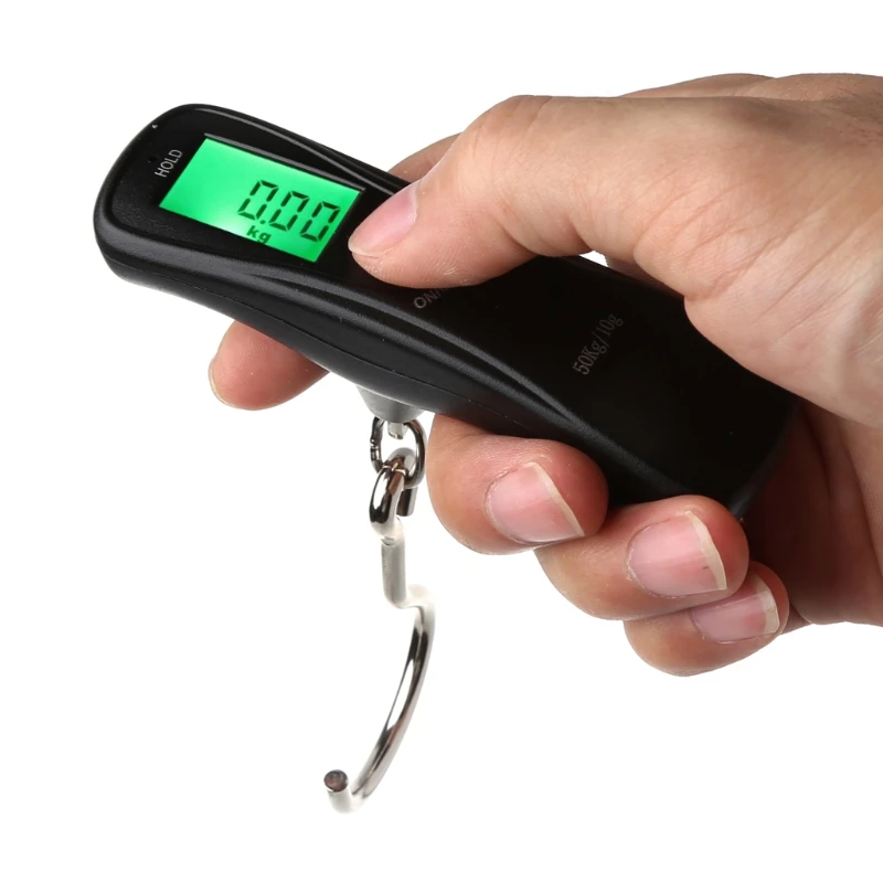 

50kg/10g Portable Electronic Digital LCD Travel Luggage Weight Hanging Hook Scale