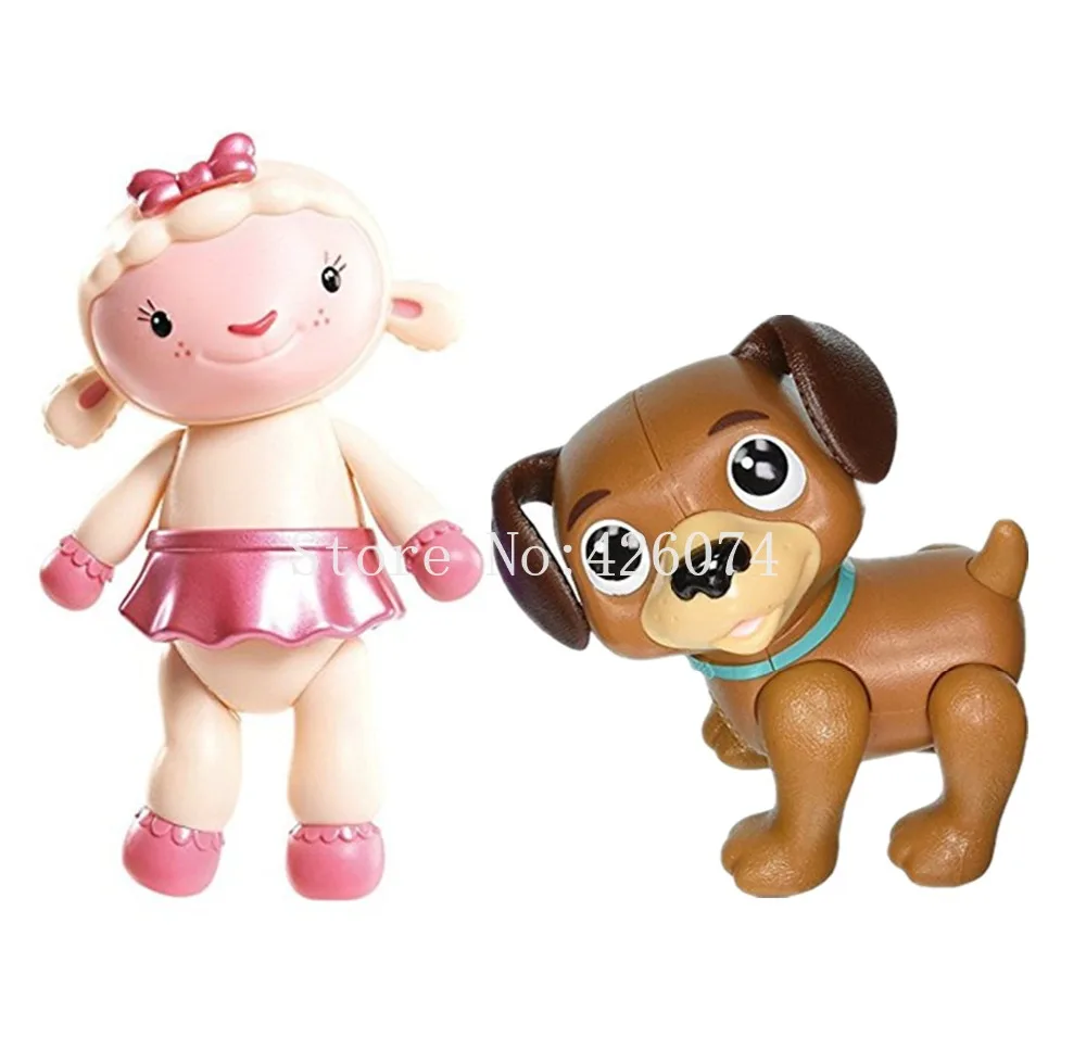 

New Doc McStuffins Lambie Sheep Findo Dog Mini Figures Dolls Kids Toys Decoration For Children Christmas Gifts